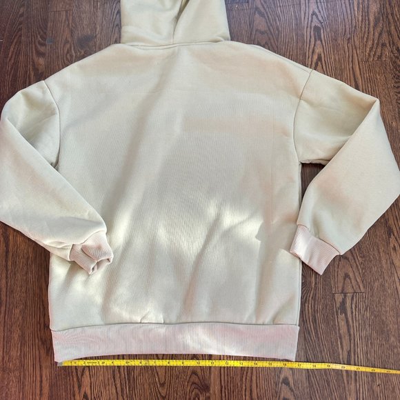 Aimé Leon Dore ALD Tan Hoodie Women's Medium Zip Front Sweatshirt 7-Years-Old - Picture 12 of 12